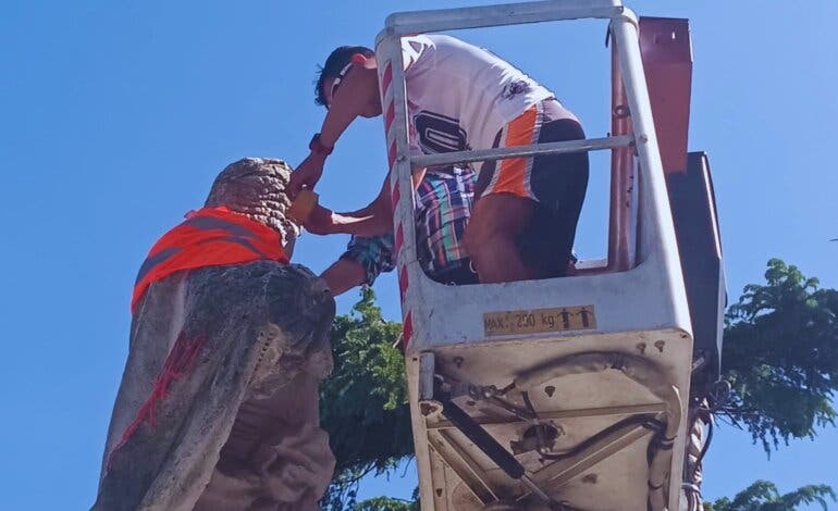 Comienza el reto solidario de Fernando Cáliz en San Fernando de Henares: 700 kilómetros por los afectados por Metro