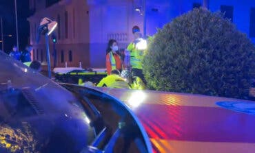 Cuatro heridos en un accidente entre dos motos y un patinete en Madrid