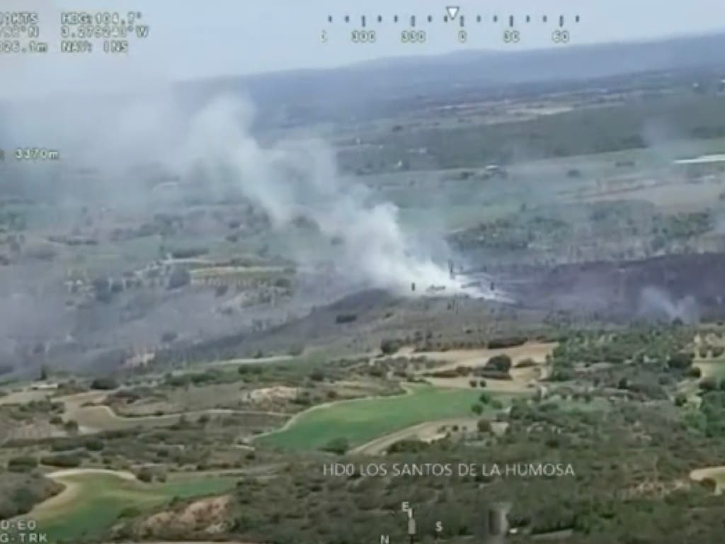 Arden siete hectáreas de monte bajo, matorral y pasto en un incendio en Santorcaz
