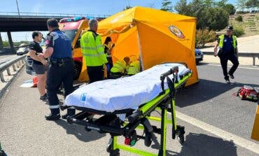 Herido grave un motorista tras sufrir un accidente en la M-30