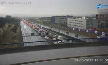 La lluvia complica la circulación en la M-50 y en la A-2