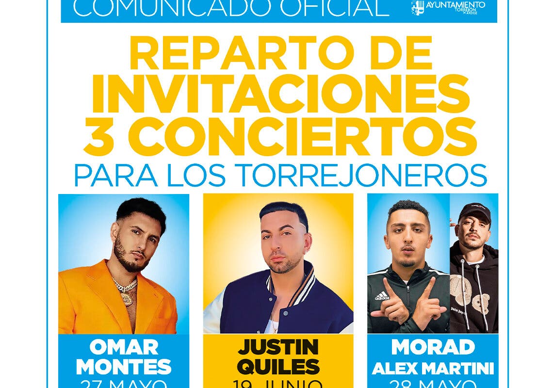 Torrejón de Ardoz: Los vecinos podrán recoger sus invitaciones gratuitas para los conciertos a partir del jueves