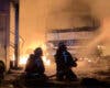Arden dos naves industriales en Campo Real