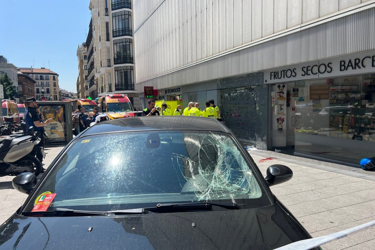 Atropello múltiple con tres heridos en el centro de Madrid