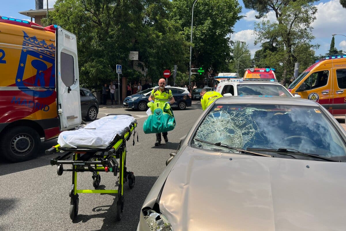 Herida muy grave una joven de 22 años tras ser atropellada en Arturo Soria