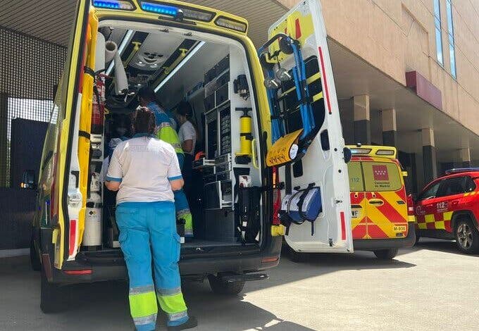 Herido grave un obrero al caer de un andamio en el barrio de Rejas de Madrid