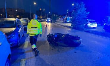 Herido muy grave un motorista de 35 años al sufrir un accidente en Madrid