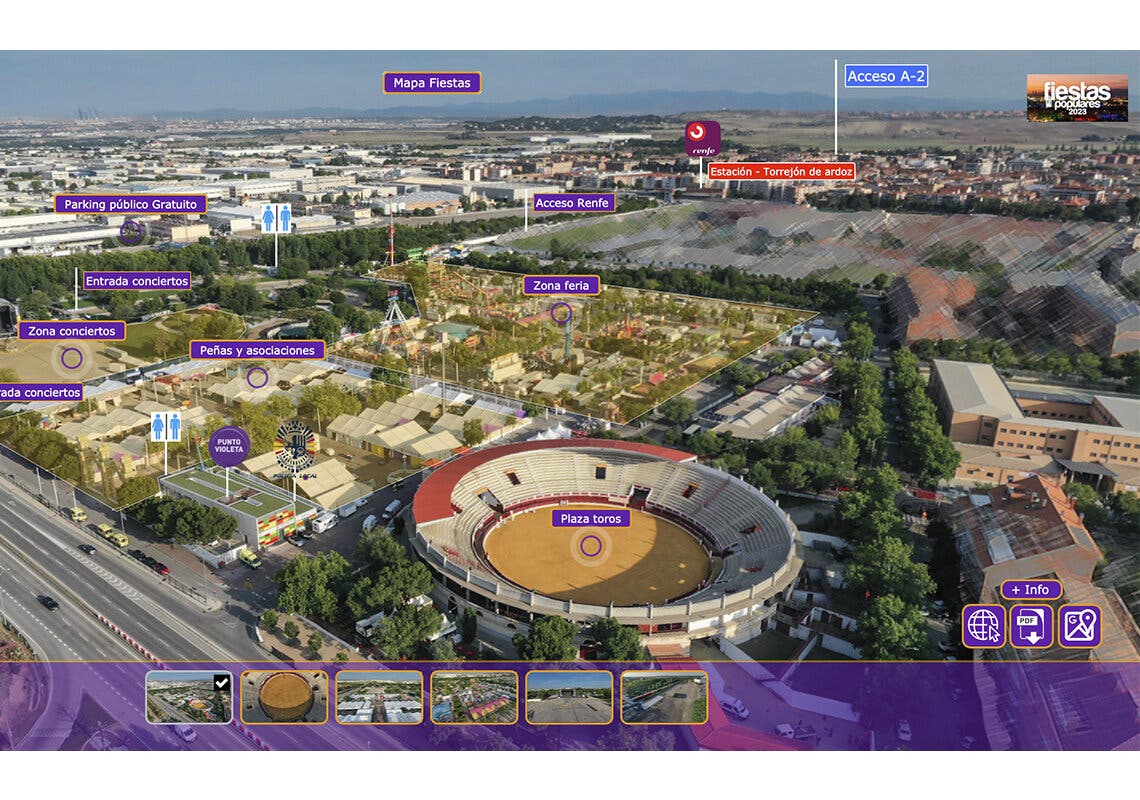 Torrejón presenta un Visor-Mapa para moverse por el Recinto Ferial en las Fiestas Populares