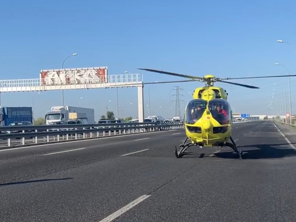 Siete heridos, algunos de ellos graves, en un accidente múltiple en la M-50