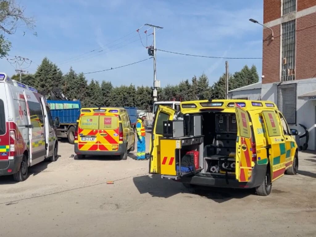 Muere un trabajador atropellado por un camión de su propia empresa en Torrejón de la Calzada