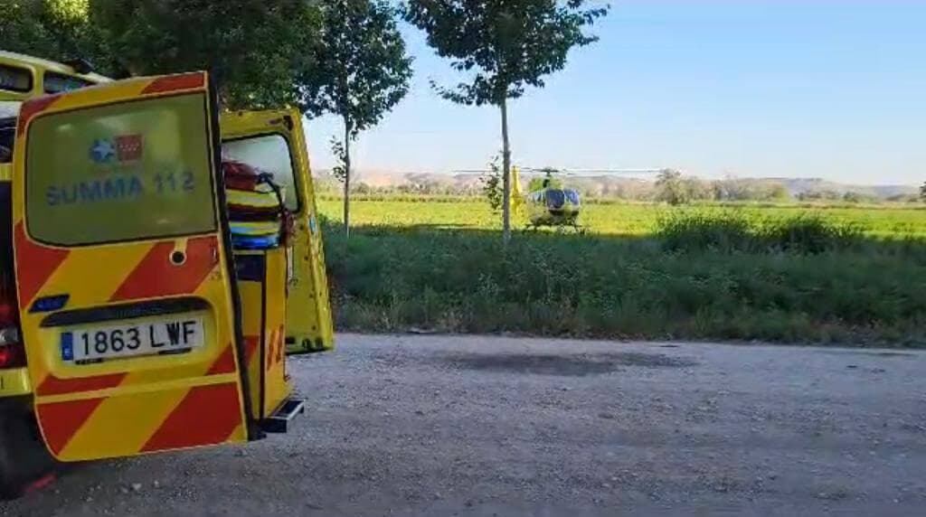 Dos mujeres en estado grave por un incendio en una infravivienda en Aranjuez