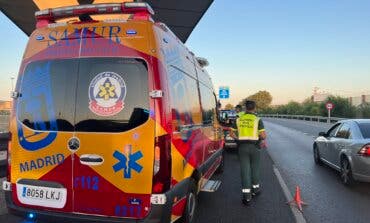 Muere un hombre atropellado por una moto en la vía de servicio de la A-3