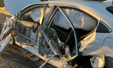 Herido con quemaduras graves un conductor al arder su coche en la M-40