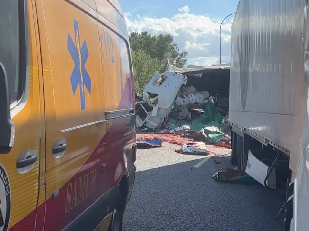 San Fernando de Henares: Muere un camionero en un accidente en la M-50