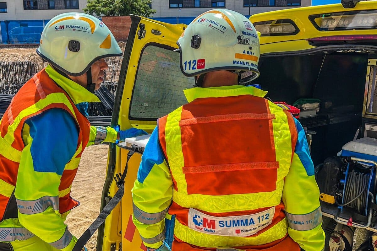 Herido grave un trabajador de 48 años tras caerle encima un palé de pladur en Getafe