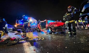 Ocho heridos en un accidente en la A-4 provocado por una conductora que circulaba en sentido contrario 