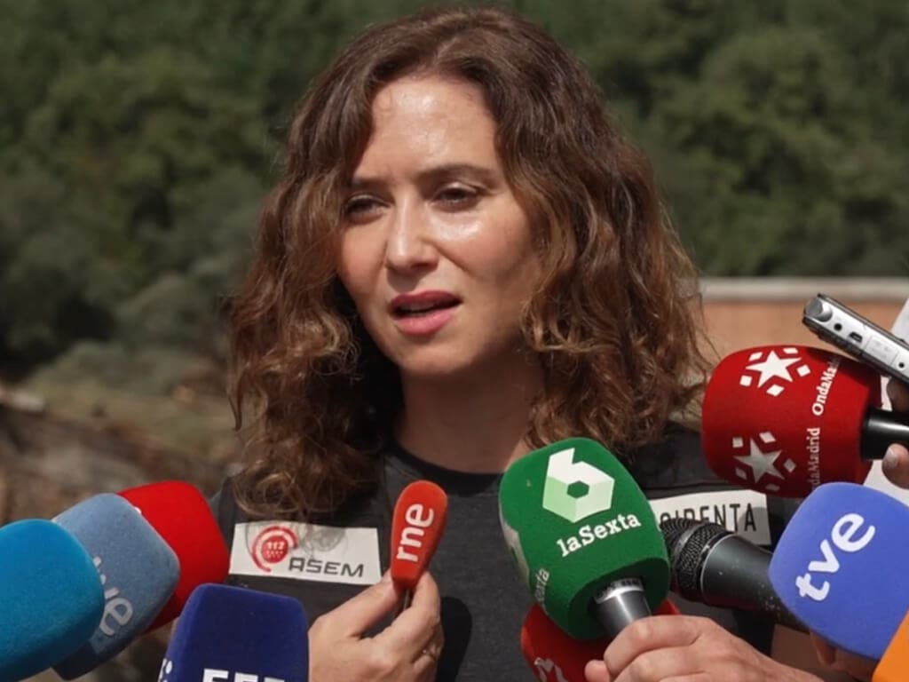 Ayuso pedirá la declaración de zona catastrófica para los municipios afectados por la DANA