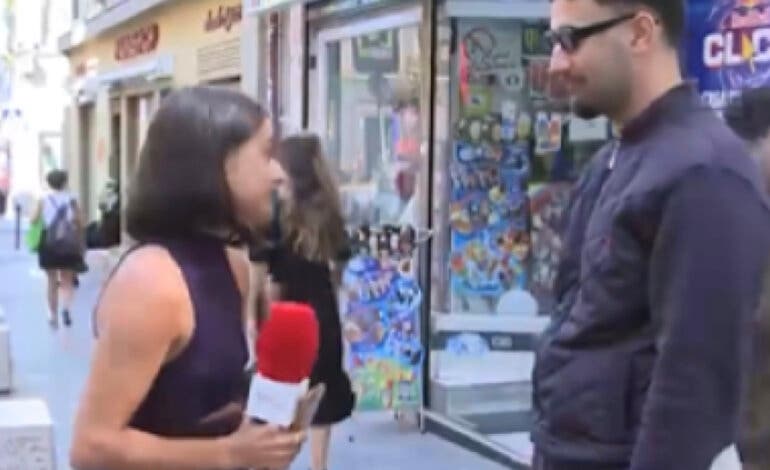 Detenido en Madrid por tocar el culo a una reportera de Cuatro en directo