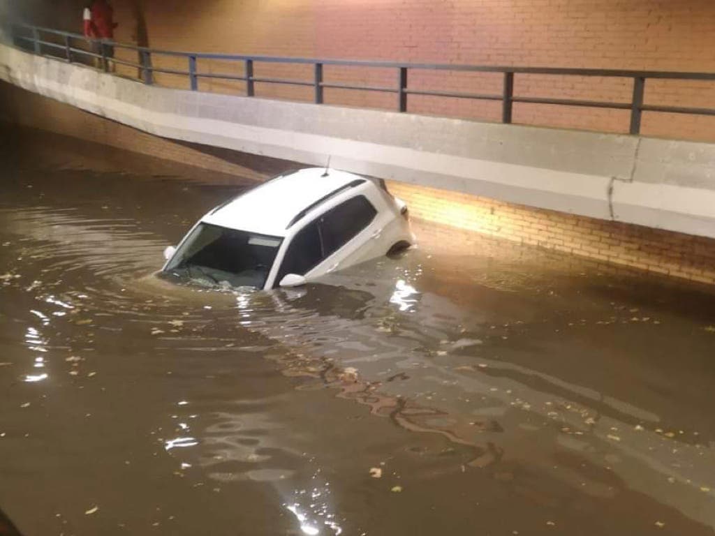 Alcalá de Henares: Las fuertes lluvias inundan túneles y la estación de La Garena