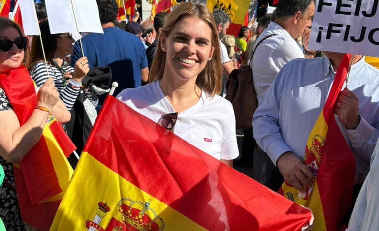 La alcaldesa de Alcalá participa en la manifestación en Madrid contra la amnistía