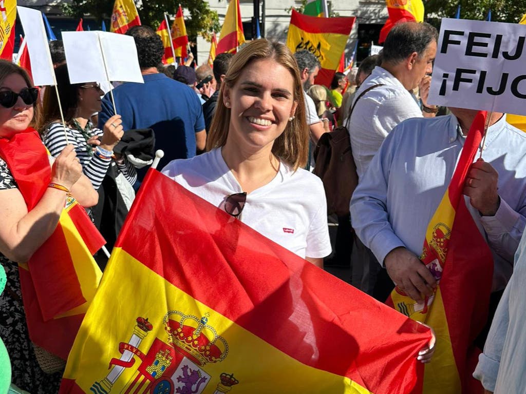La alcaldesa de Alcalá participa en la manifestación en Madrid contra la amnistía