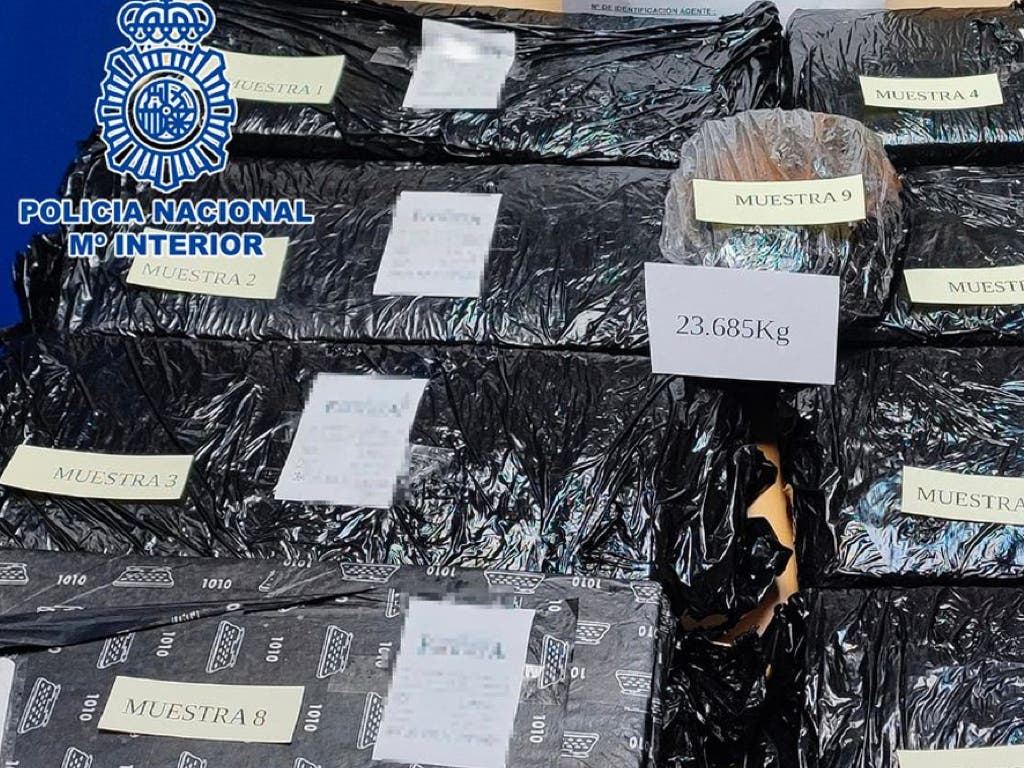 Madrid: Paran una furgoneta que circulaba sin ITV y descubren 23,6 kilos de cocaína