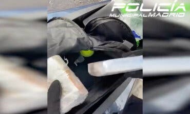 Madrid: Detenido tras una persecución policial un motorista que transportaba 1 kilo de cocaína