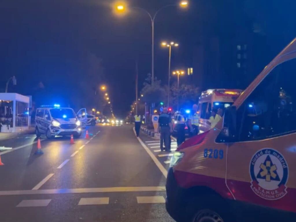 Herida grave una mujer de 76 años tras ser atropellada por una moto en Chamartín