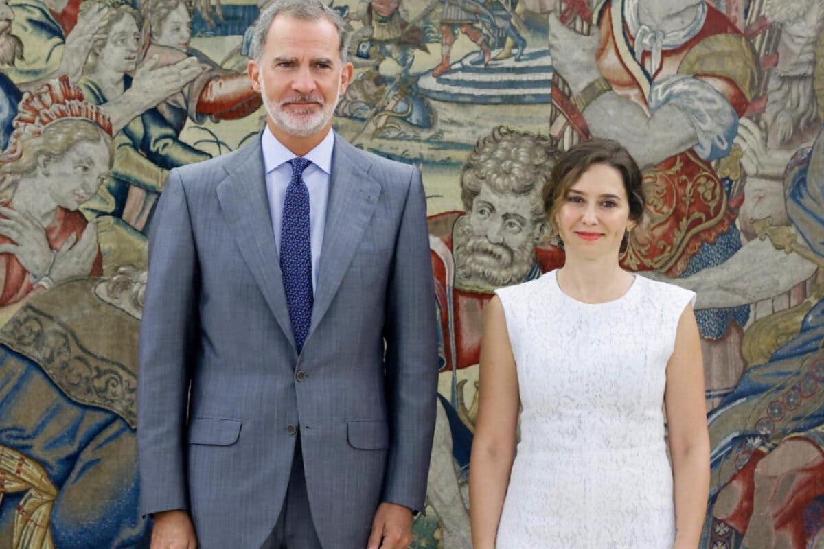 Ayuso traslada al Rey su preocupación por que la convivencia en España se rompa