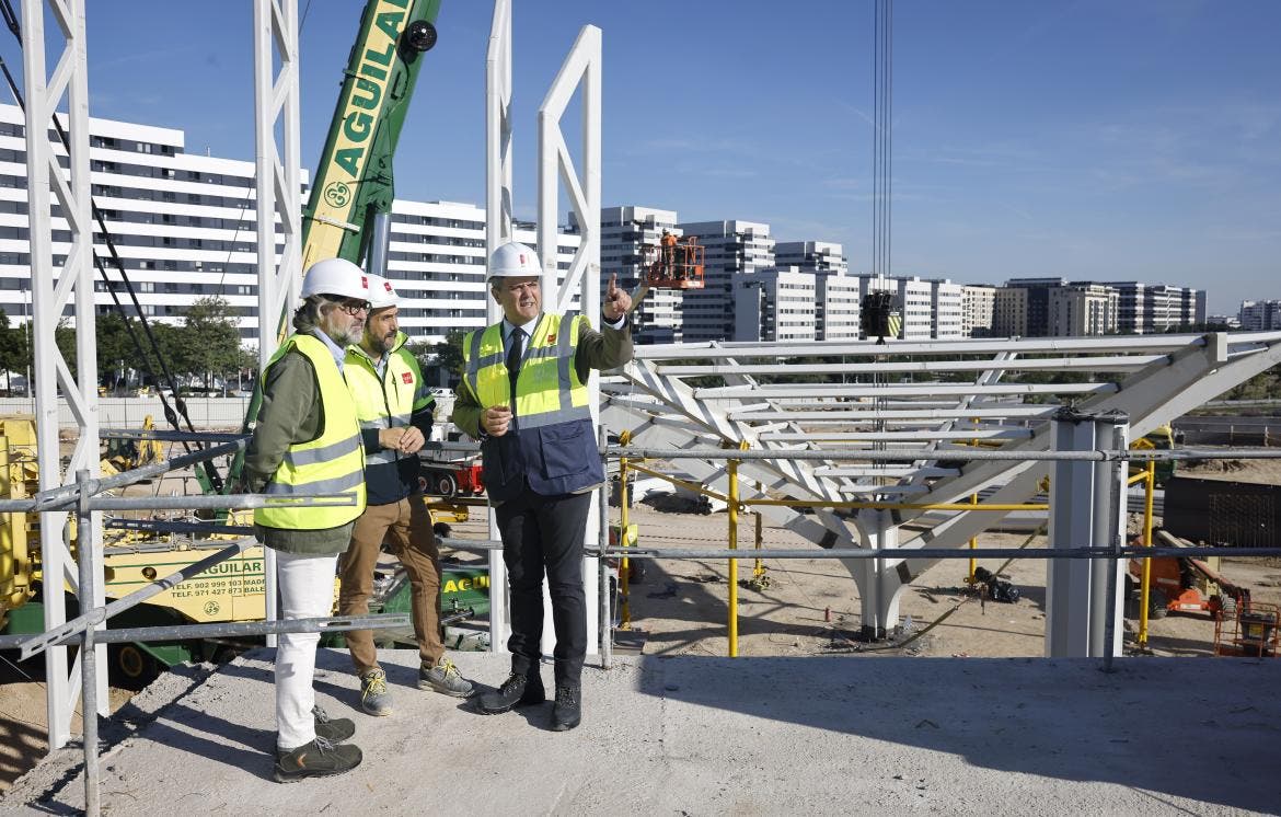 Avanza la construcción del intercambiador de transporte de Valdebebas que entrará en funcionamiento en 2024
