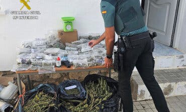 Guadalajara: Encuentran en una vivienda de Sacedón 60 bolsas llenas de cogollos de marihuana