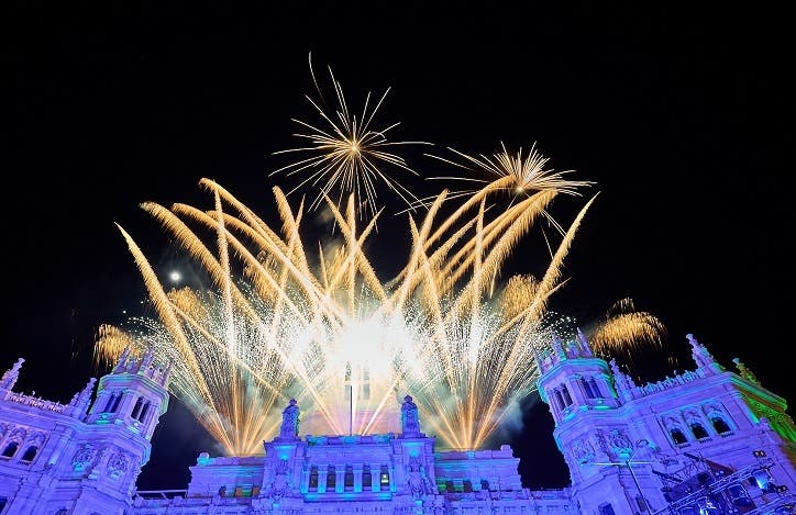Un espectáculo piromusical y otro con 300 drones para celebrar la Hispanidad en Madrid 