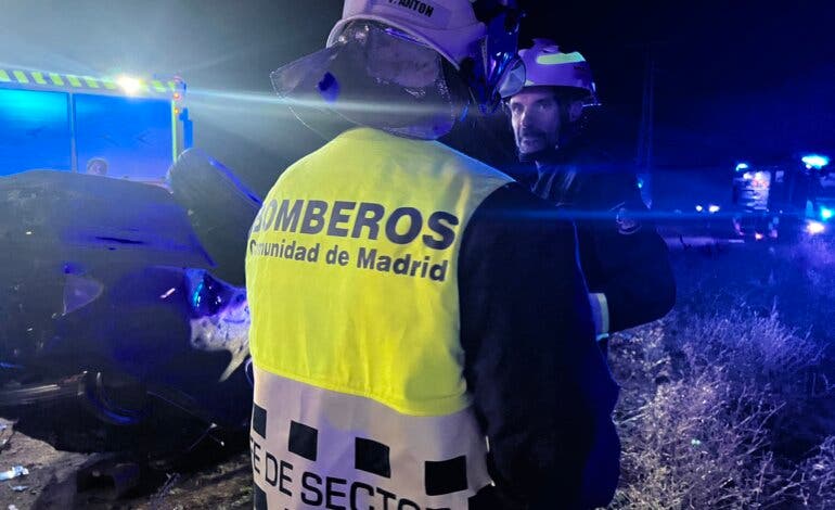 Dos heridos muy graves en un accidente de tráfico en la M-600, a su paso por Navalcarnero