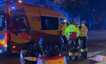 Herido un joven tras sufrir un accidente con una moto de alquiler en Madrid