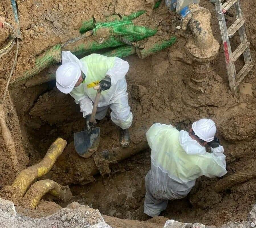 Cortes de agua en San Fernando de Henares por la rotura de una tubería