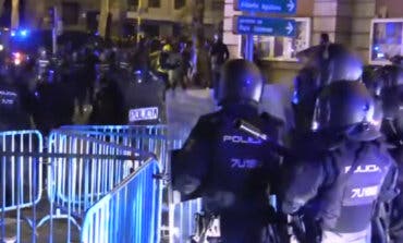 Los disturbios tras la manifestación pacífica de anoche en Madrid dejan 24 radicales detenidos y 7 policías heridos