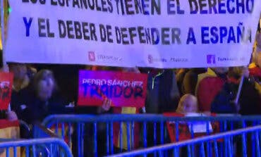 Octava noche de protestas contra el PSOE de Sánchez en Madrid
