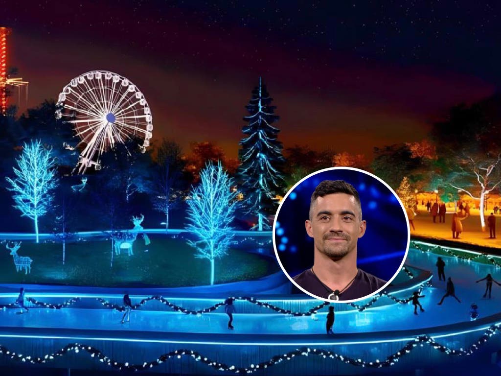 Mágicas Navidades de Torrejón: El campeón mundial Javier Fernández diseña la nueva pista de hielo sobre un lago