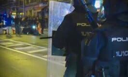 La novena noche de protestas en Madrid contra la amnistía deja 14 detenidos y 6 heridos