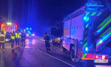 Tres heridos graves en un choque frontal en Campo Real
