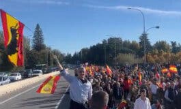 Manifestantes contra la amnistía cortan la A-6 para dirigirse a La Moncloa