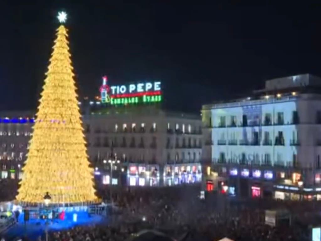 Seis detenidos en una reyerta con machetes tras el encendido navideño en Sol