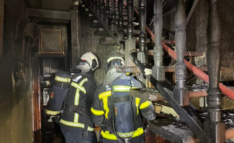 Arde una vivienda en Villarejo de Salvanés con una mujer en el interior que ha resultado ilesa