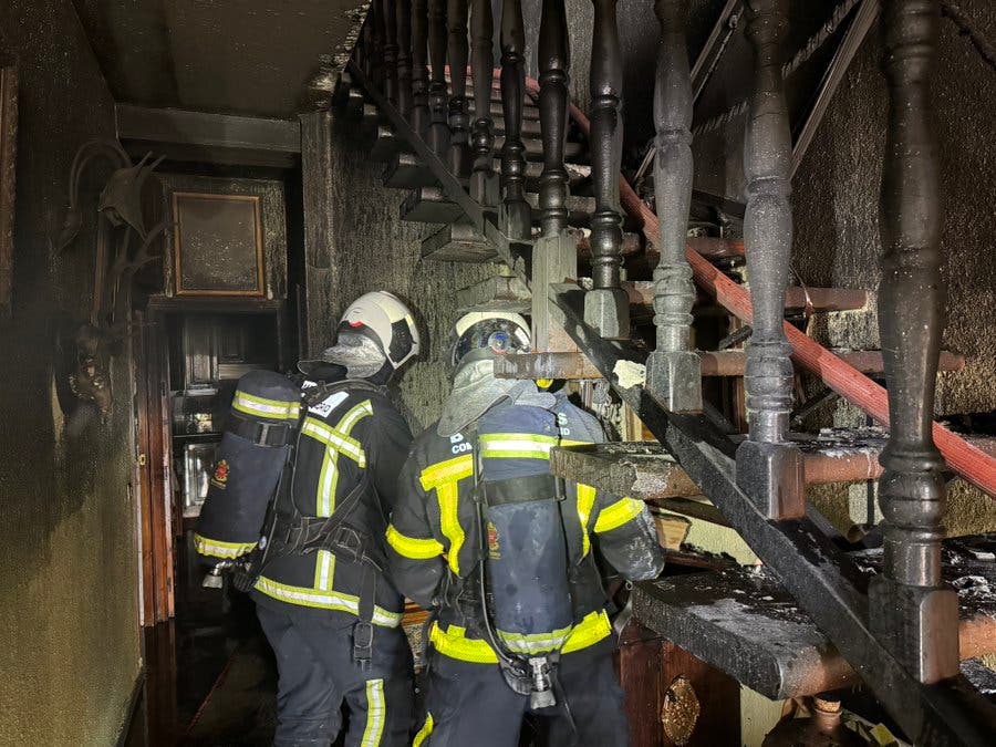 Arde una vivienda en Villarejo de Salvanés con una mujer en el interior que ha resultado ilesa