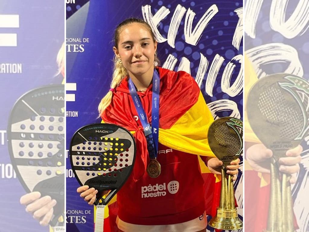 La joven de Cabanillas Águeda Pérez se proclama de nuevo campeona del mundo de Pádel