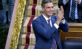 Pedro Sánchez, reelegido presidente del Gobierno con 179 votos y gracias a Puigdemomt