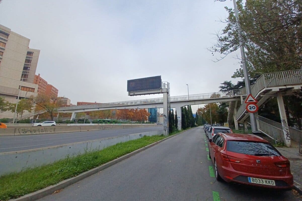 Madrid sustituirá la pasarela peatonal sobre la A-2 a la altura de la Avenida de Bruselas
