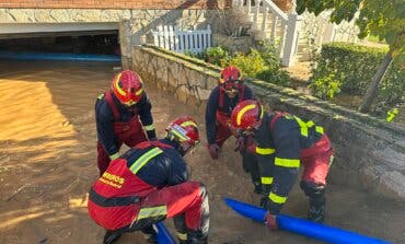 Inundaciones en Camarma de Esteruelas por el desbordamiento del arroyo Camarmilla