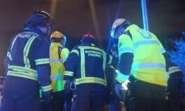 Dos heridos en una colisión frontolateral entre dos coches en Villa de Vallecas