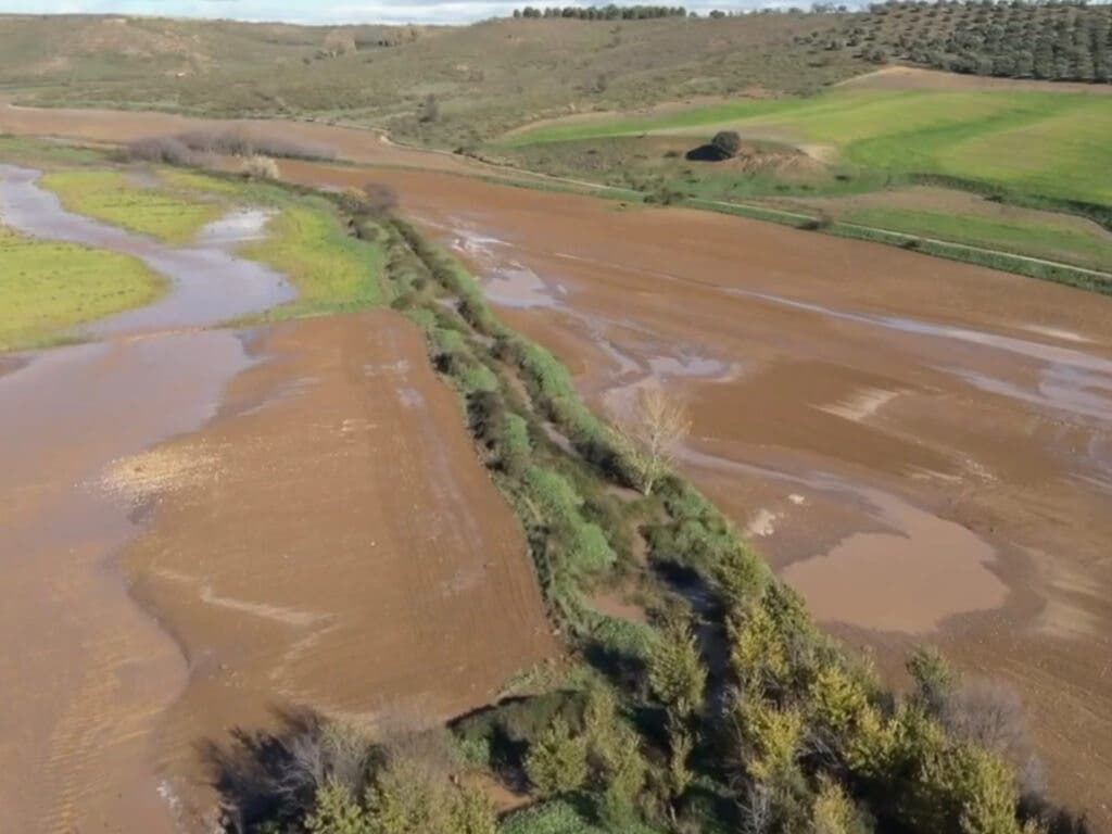 Las inundaciones de Camarma de Esteruelas vistas desde el aire